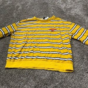striped yellow long sleeve